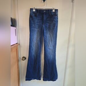 Harper High Rise Flare Women's Blue Jeans Size 30